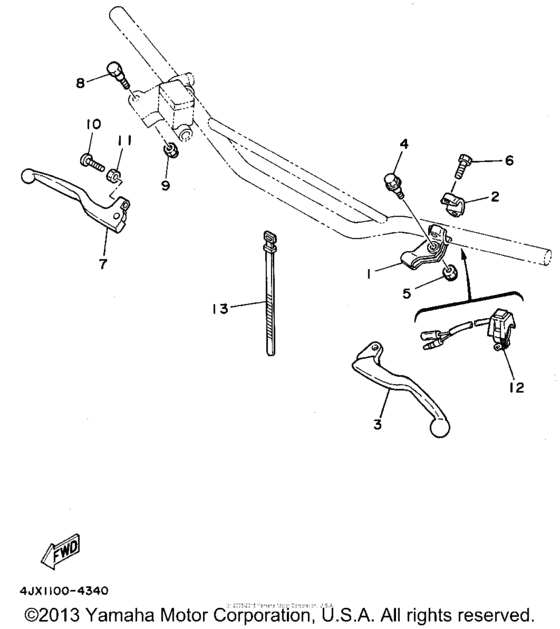 Handle switch - lever