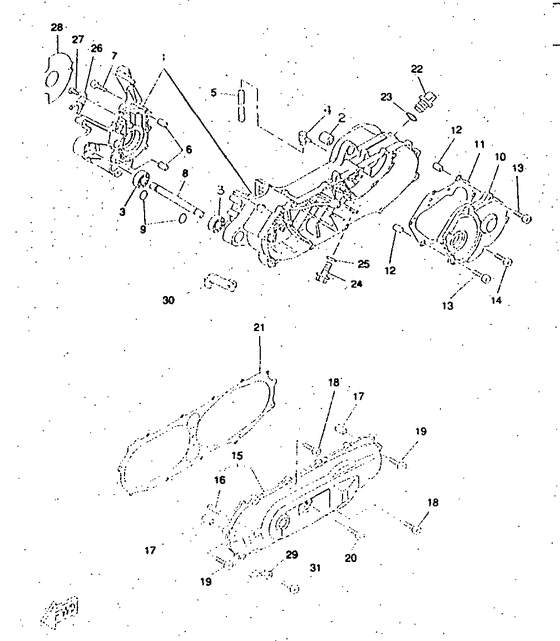 CW50RSP Картер двигателя