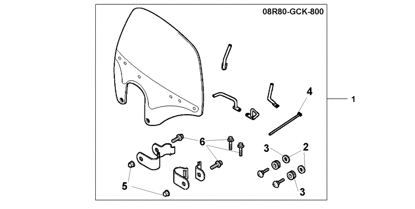 SRX90 Ветровое стекло