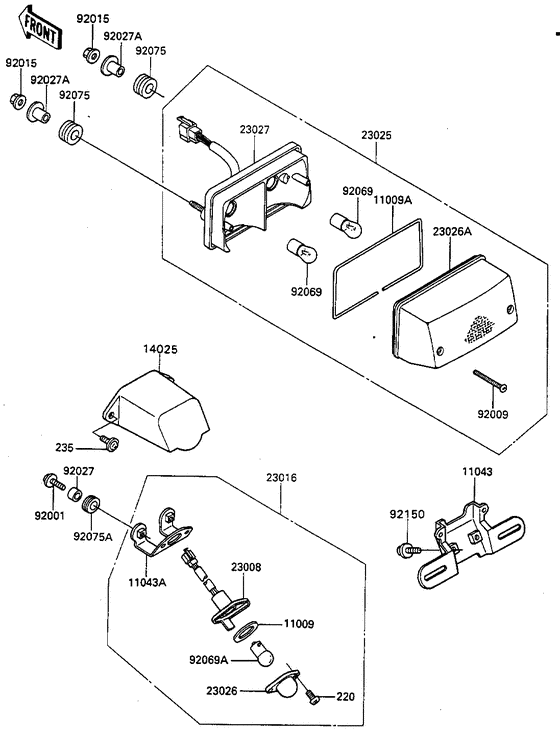 Taillight unit ass`y