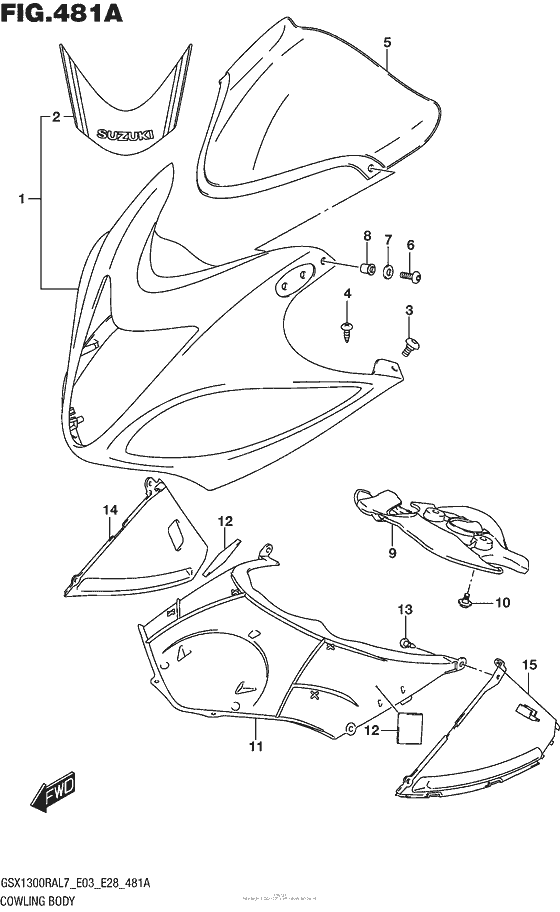 Cowling Body (Gsx1300Ral7 E03)