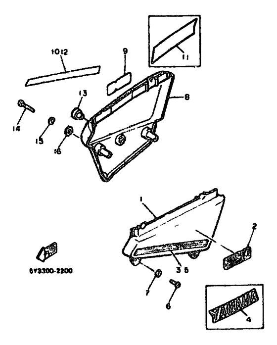 XT550 Side cover. tool