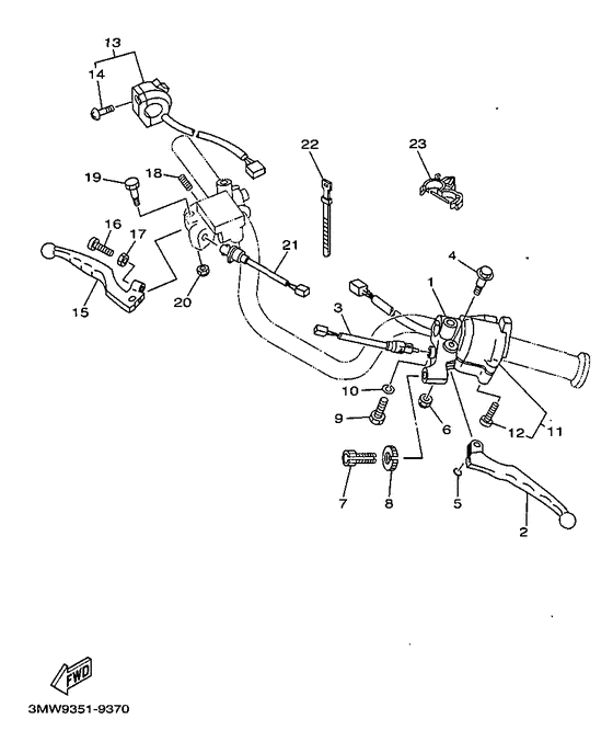 Handle switch. lever