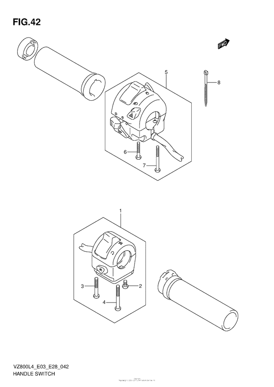 VZ800 Рулевые переключатели