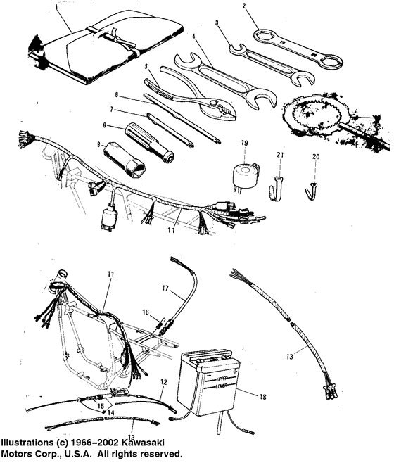 Chassis electrical equipment/owner tools