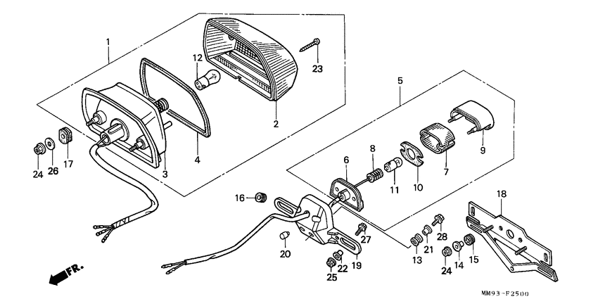 Taillight unit ass`y