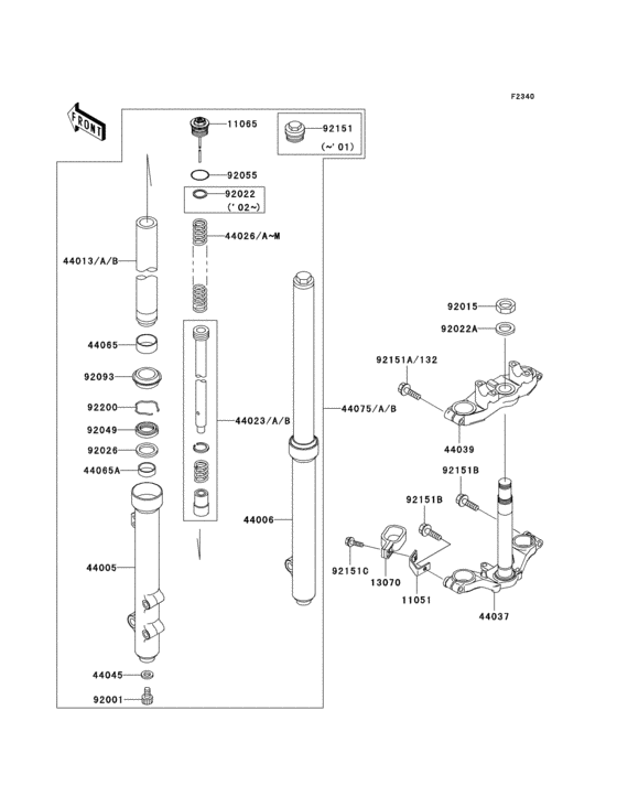Front fork(1/2)