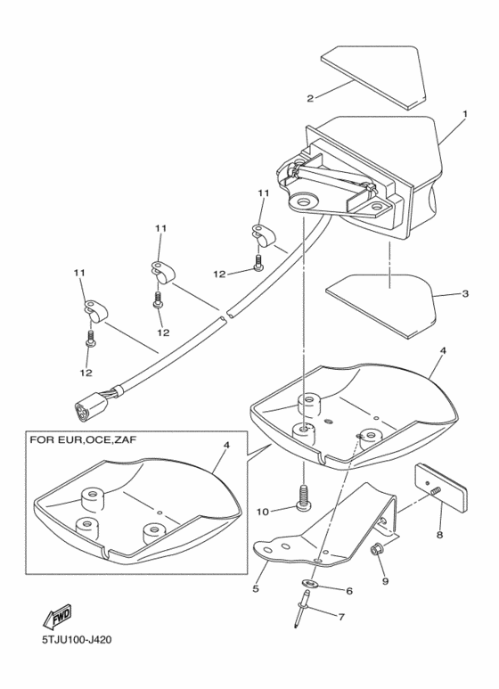 Taillight unit ass`y