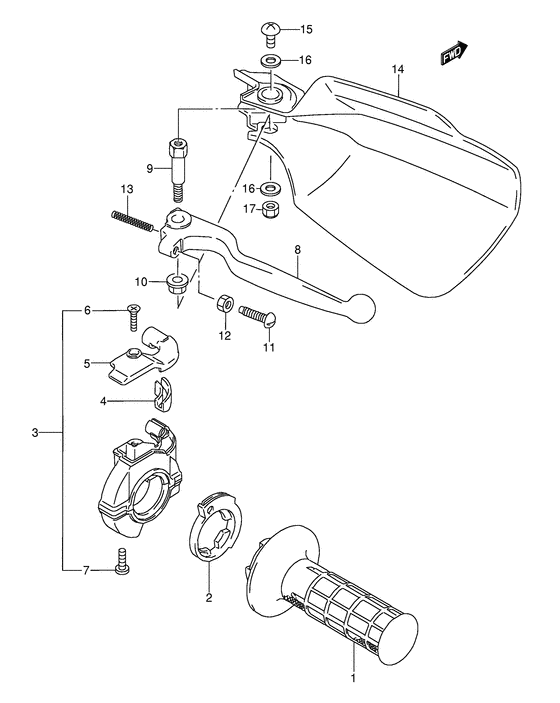 Right knuckle cover