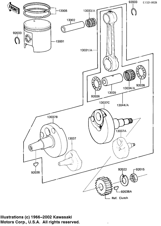 Crankshaft/piston