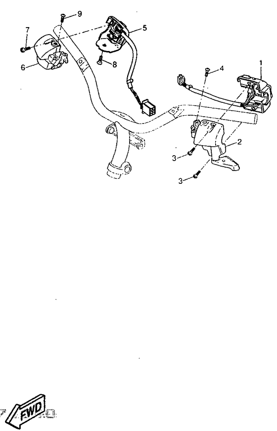 Handle switch. lever