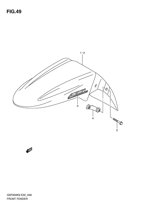 GSF650 Переднее крыло
