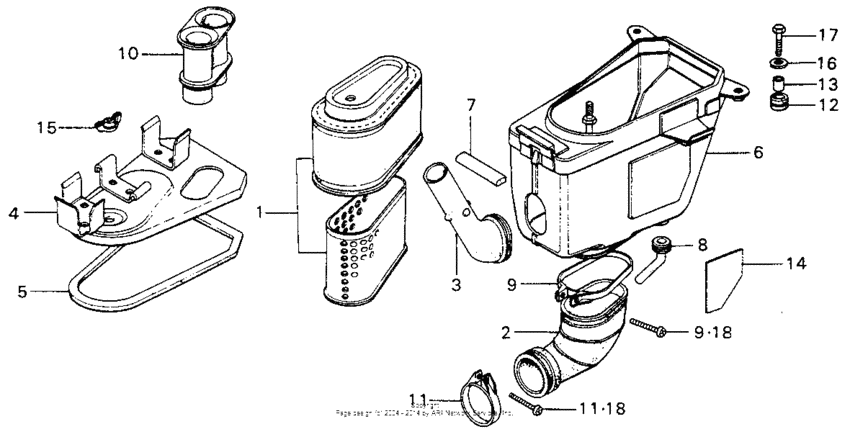 MT125 Воздушный фильтр
