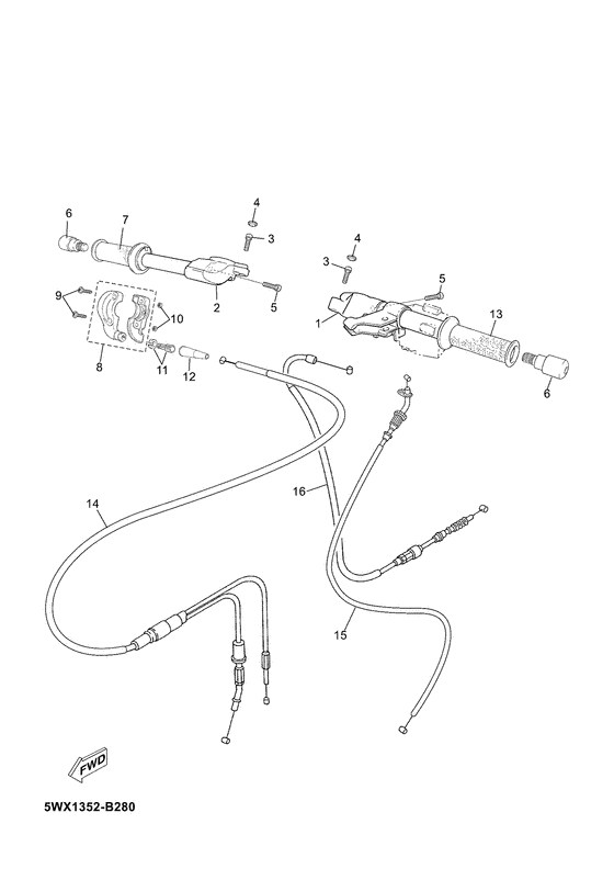 Steering handle & cable