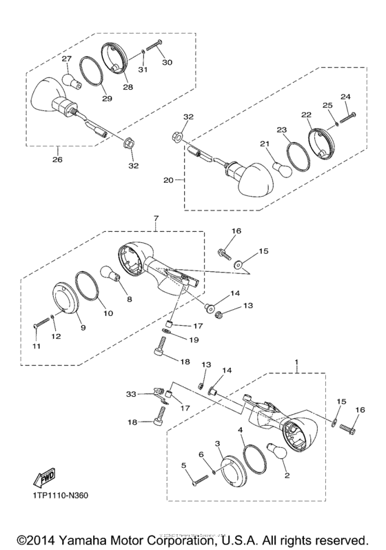 XVS950CUSP Поворотники