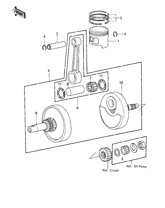 Crankshaft/piston