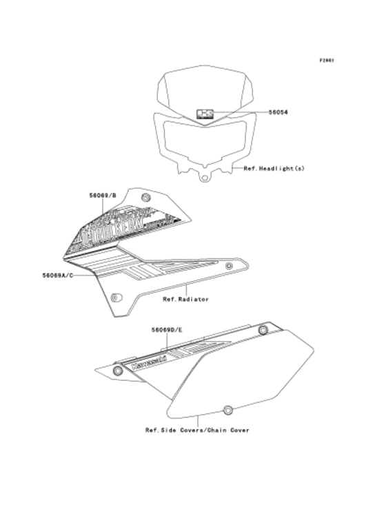 KLX250 Наклейки