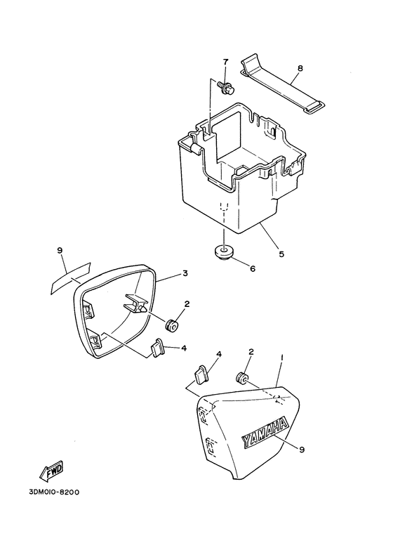 XV125S Боковые обтекатели