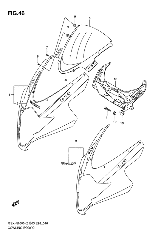 Cowling body