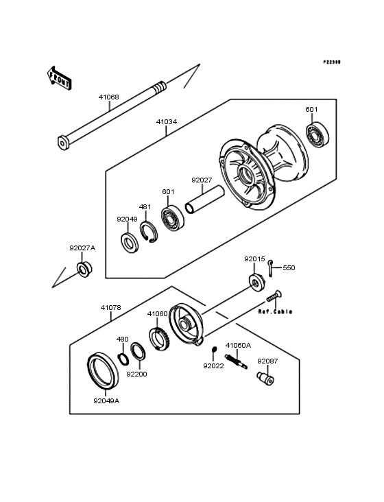  Переднее колесо