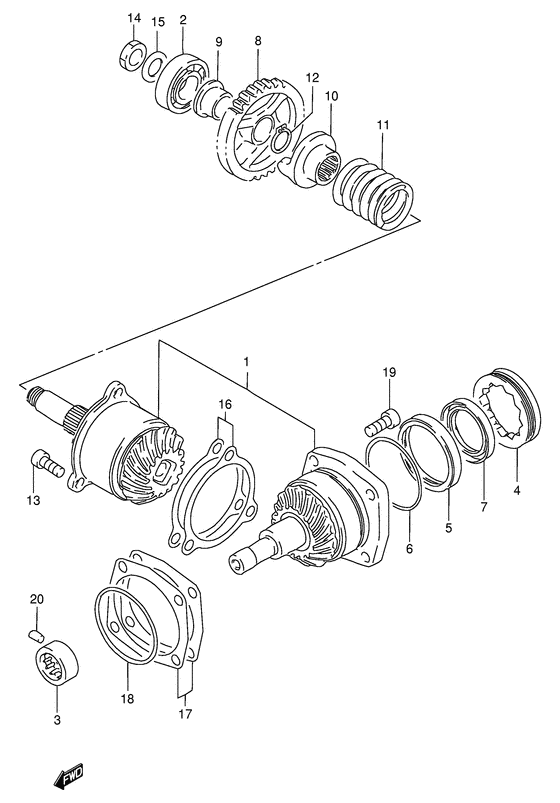 Secondary drive gear
