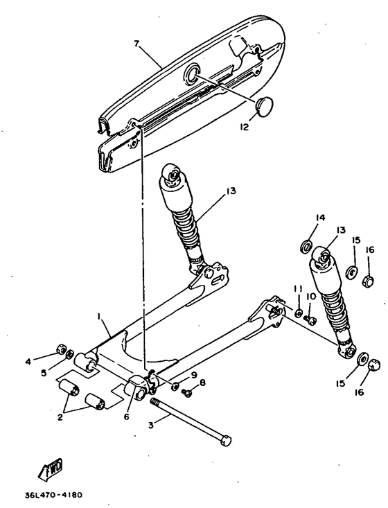 Rear arm. suspension