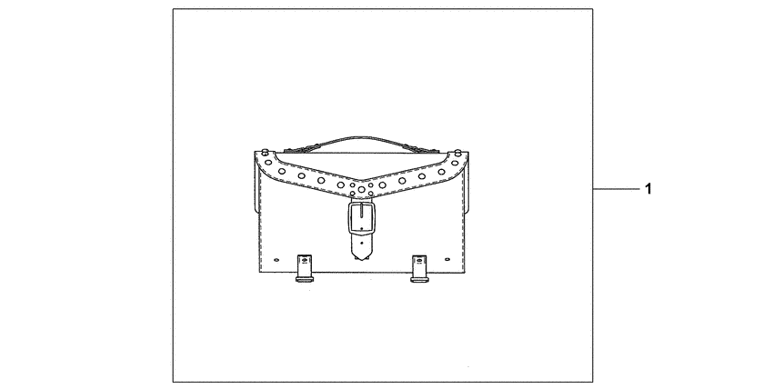 VT750CA Leather topcase