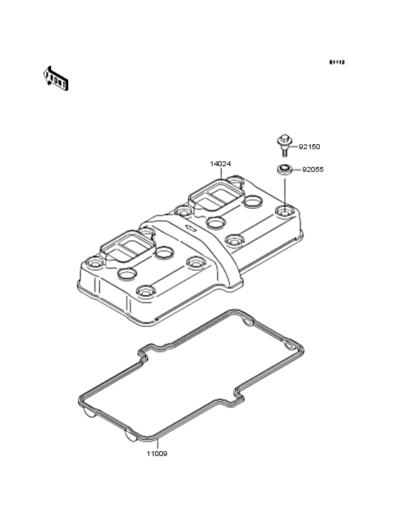 ZX400 Крышка головки цилиндров
