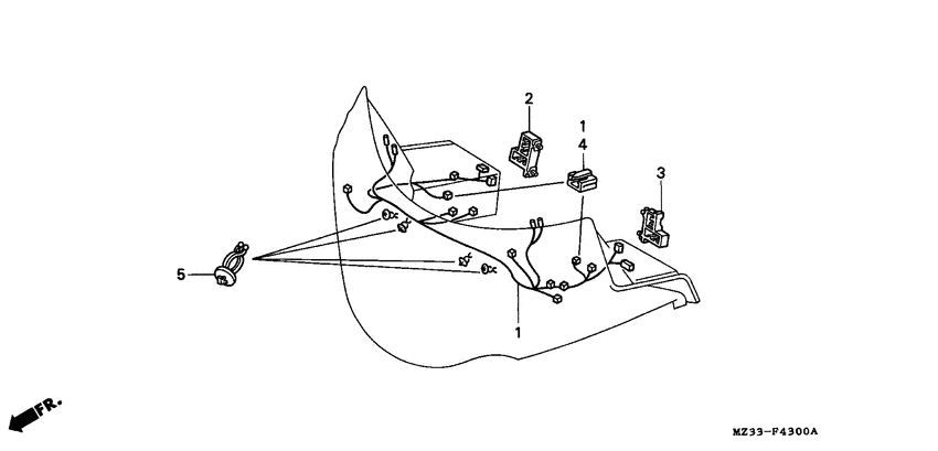 Fairing sub harness