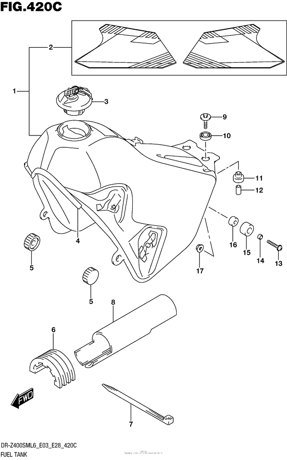 Fuel Tank (Dr-Z400Sml6 E33)