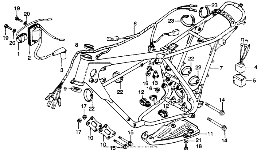 Frame + wire harness