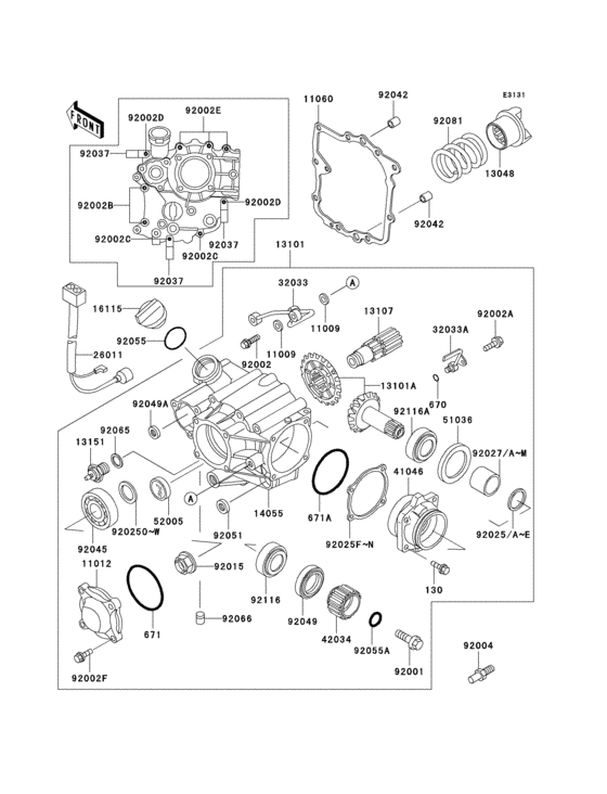 Front bevel gear(1/3)