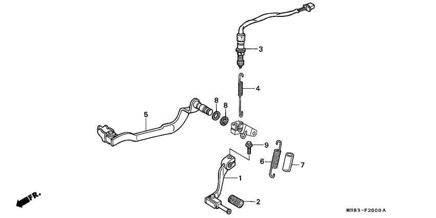 Brake pedal assy