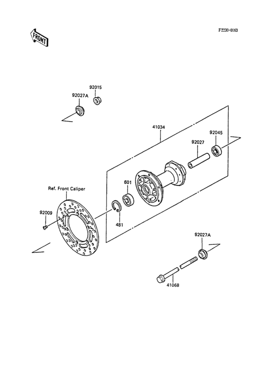  Переднее колесо