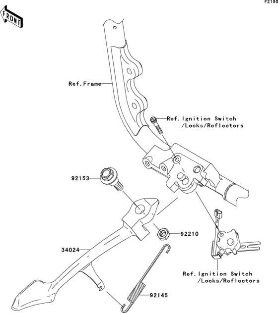 VN2000 Подножка