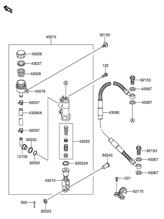 RM65 Задний тормозной цилиндр