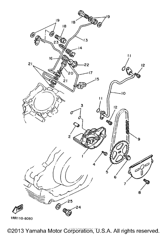 XV750JC1 Масляный насос