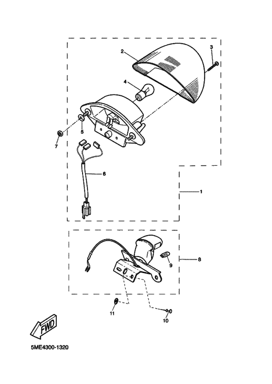 Taillight unit ass`y