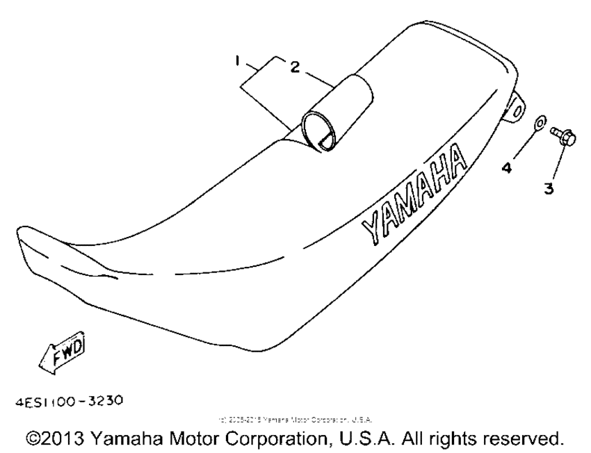 YZ80E1 Сиденье