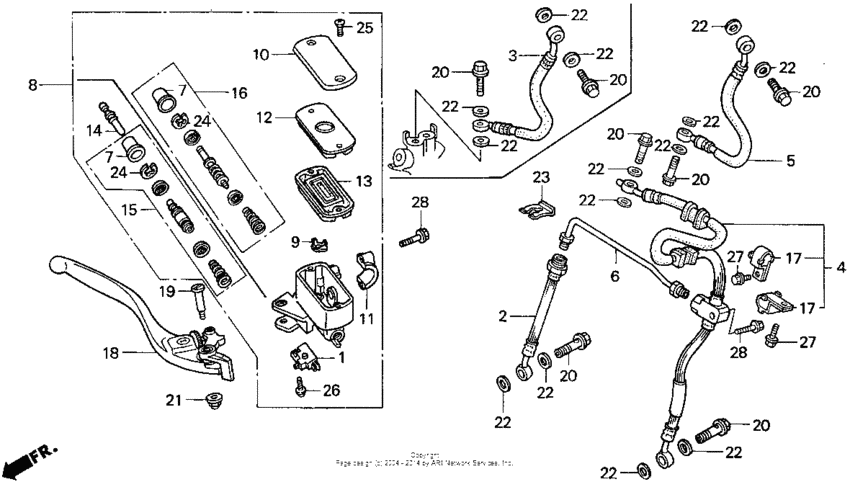 St1100a fr. brake master cyl.