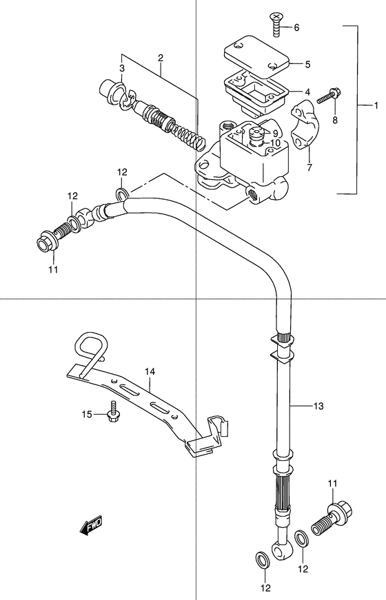 TR50 Передний тормозной цилиндр