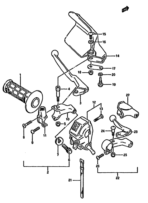 Left handle switch