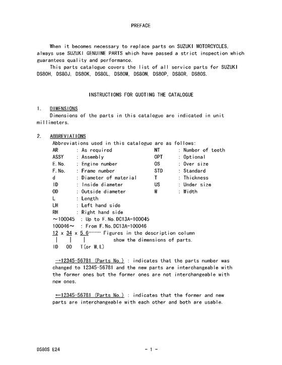 DS80 Catalog preface