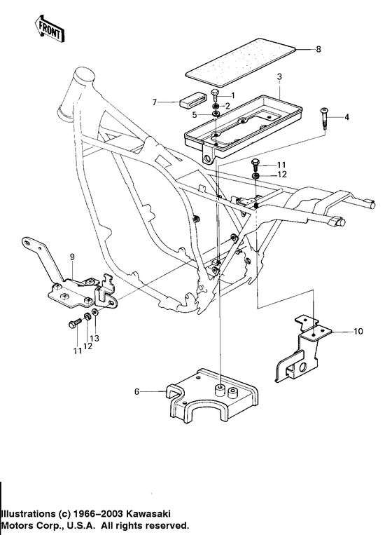 Battery case/electro bracket