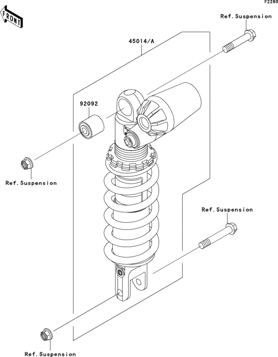 ZX636 Амортизатор