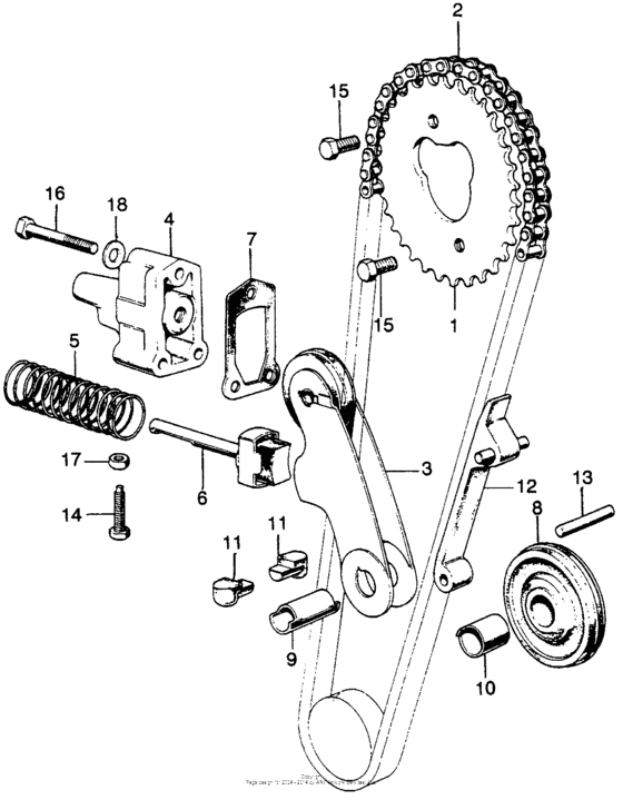 Cam chain + tensioner