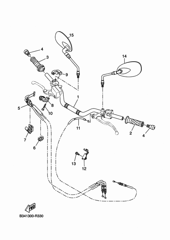 Steering handle & cable