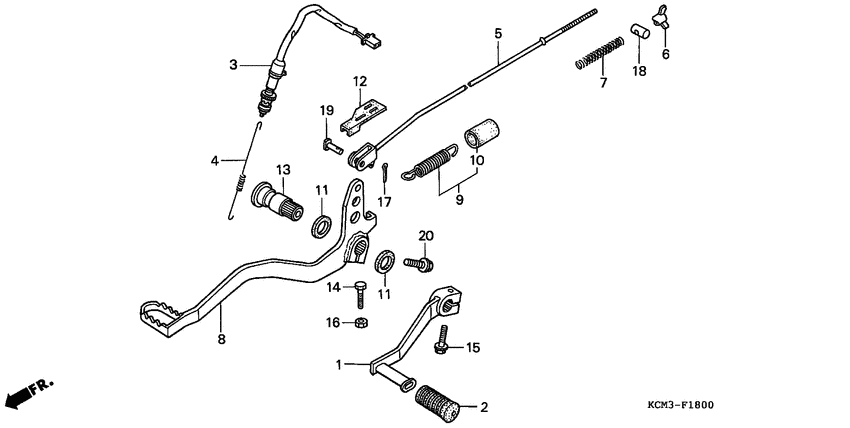 Brake pedal assy