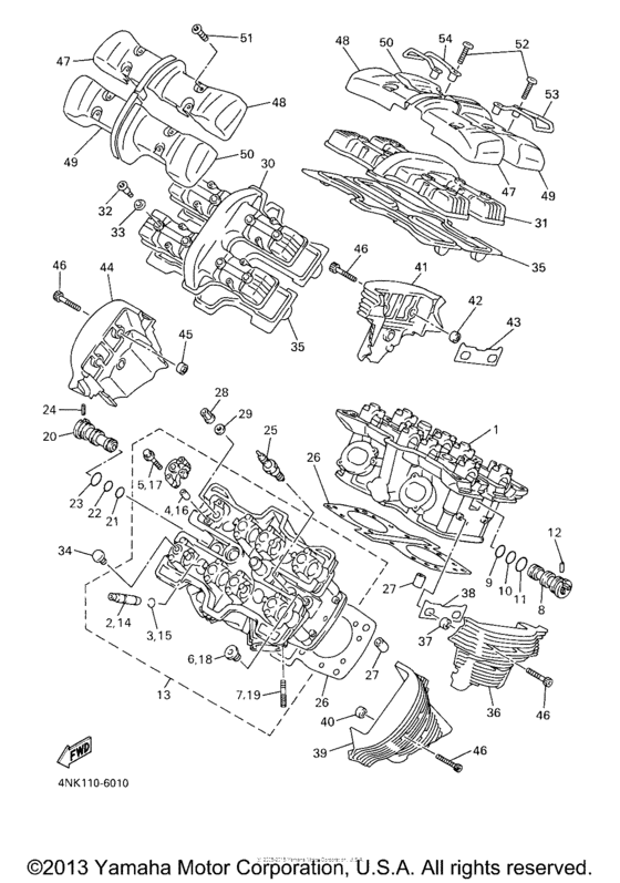 XVZ13LTMC Головка цилиндров
