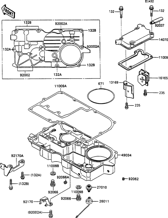 Breather body/oil pan